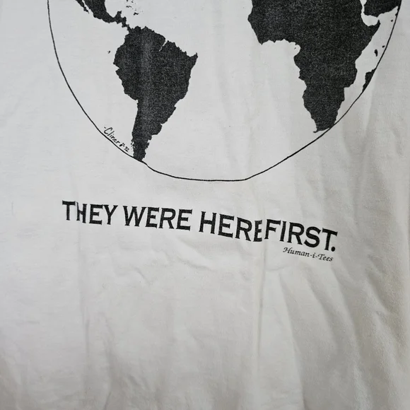 Vintage 1992 single stitch human i tees tshirt animal welfare rights zoo Size XL - Picture 4 of 10
